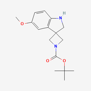 tert-Butyl 5'-methoxy-1',2'-dihydrospiro[azetidine-3,3'-indole]-1-carboxylate