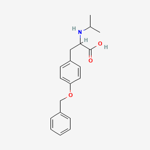 molecular formula C19H23NO3 B1322206 3-(4-Phenylmethoxyphenyl)-2-(propan-2-ylamino)propanoic acid 
