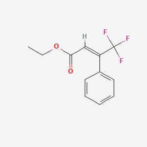 ethyl (2E)-3-trifluoromethyl-3-phenylprop-2-enoate