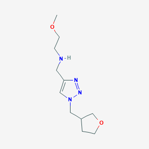 (2-Methoxyethyl)({1-[(oxolan-3-yl)methyl]-1H-1,2,3-triazol-4-yl}methyl)amine