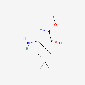 5-(Aminomethyl)-N-methoxy-N-methylspiro[2.3]hexane-5-carboxamide