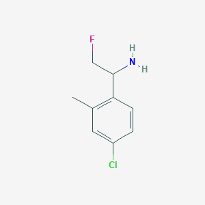 1-(4-Chloro-2-methylphenyl)-2-fluoroethan-1-amine