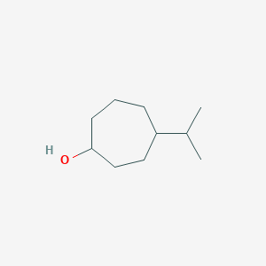 molecular formula C10H20O B13222230 4-(Propan-2-YL)cycloheptan-1-OL 