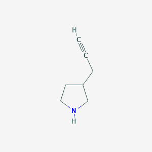 molecular formula C7H11N B13222313 3-(Prop-2-yn-1-yl)pyrrolidine 