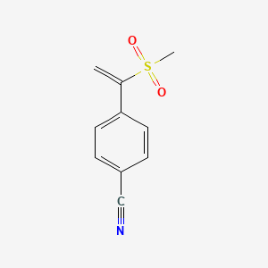 4-(1-Methanesulfonylethenyl)benzonitrile