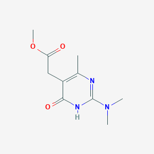 Methyl 2-[2-(dimethylamino)-4-methyl-6-oxo-1,6-dihydropyrimidin-5-yl]acetate