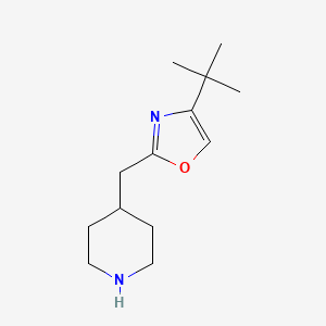 4-[(4-tert-Butyl-1,3-oxazol-2-yl)methyl]piperidine