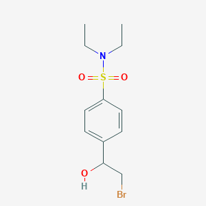 4-(2-bromo-1-hydroxyethyl)-N,N-diethylbenzene-1-sulfonamide