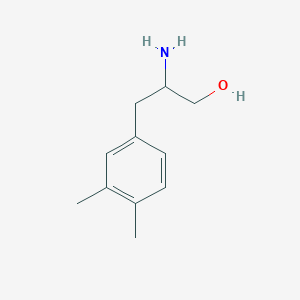 molecular formula C11H17NO B13222421 2-Amino-3-(3,4-dimethylphenyl)propan-1-ol 