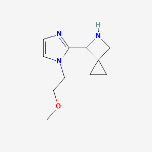 molecular formula C11H17N3O B13222441 4-[1-(2-Methoxyethyl)-1H-imidazol-2-yl]-5-azaspiro[2.3]hexane 