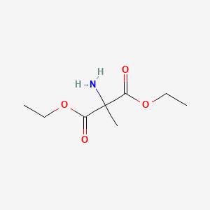 molecular formula C8H15NO4 B13222467 1,3-Diethyl 2-amino-2-methylpropanedioate 