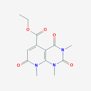 molecular formula C13H15N3O5 B1322251 1,3,8-三甲基-2,4,7-三氧代-1,2,3,4,7,8-六氢吡啶并[2,3-d]嘧啶-5-羧酸乙酯 CAS No. 950275-72-6