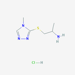 1-((4-methyl-4H-1,2,4-triazol-3-yl)thio)propan-2-amine hydrochloride