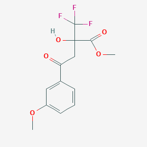 Methyl 2-hydroxy-4-(3-methoxyphenyl)-4-oxo-2-(trifluoromethyl)butanoate