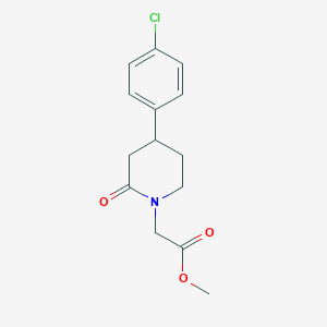 Methyl 2-[4-(4-chlorophenyl)-2-oxopiperidin-1-yl]acetate