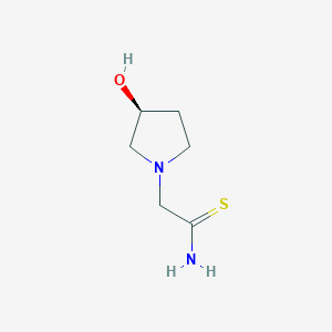 2-[(3S)-3-Hydroxypyrrolidin-1-yl]ethanethioamide