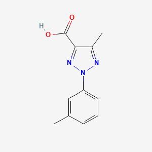 5-methyl-2-(3-methylphenyl)-2H-1,2,3-triazole-4-carboxylic acid