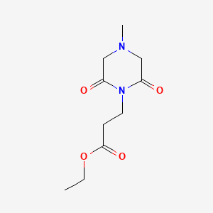 Ethyl 3-(4-methyl-2,6-dioxopiperazin-1-yl)propanoate