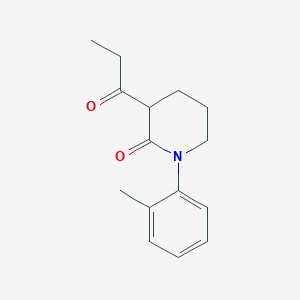 1-(2-Methylphenyl)-3-propanoylpiperidin-2-one