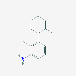 molecular formula C14H21N B13222643 2-Methyl-3-(2-methylcyclohexyl)aniline 