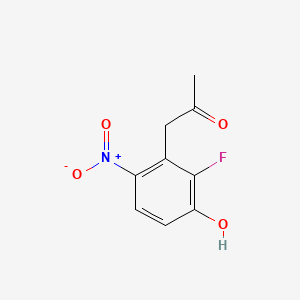 B1322265 1-(2-Fluoro-3-hydroxy-6-nitrophenyl)propan-2-one CAS No. 649736-31-2
