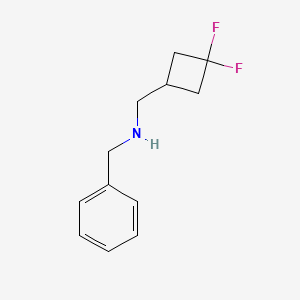 molecular formula C12H15F2N B13222669 Benzyl[(3,3-difluorocyclobutyl)methyl]amine 