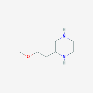 molecular formula C7H16N2O B13222679 2-(2-Methoxyethyl)piperazine 