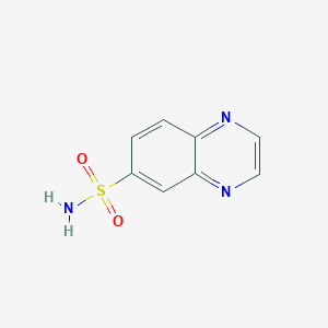 molecular formula C8H7N3O2S B13222723 Quinoxaline-6-sulfonamide 