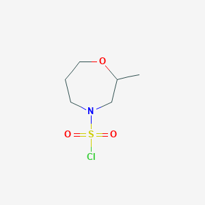 2-Methyl-1,4-oxazepane-4-sulfonyl chloride