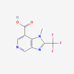 1-Methyl-2-(trifluoromethyl)-1H-imidazo[4,5-c]pyridine-7-carboxylic acid