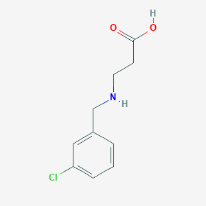 molecular formula C10H12ClNO2 B13222769 3-[(3-Chlorobenzyl)amino]propanoic acid 