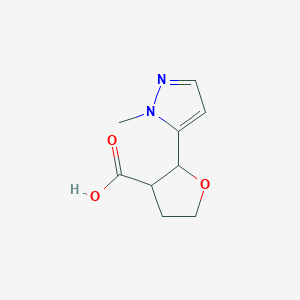 2-(1-Methyl-1H-pyrazol-5-yl)oxolane-3-carboxylic acid