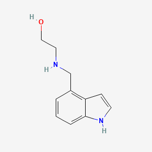 2-[(1H-Indol-4-ylmethyl)amino]ethan-1-ol