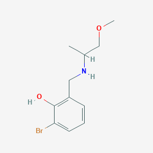 2-Bromo-6-{[(1-methoxypropan-2-yl)amino]methyl}phenol