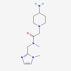 2-(4-Aminopiperidin-1-yl)-N-methyl-N-[(1-methyl-1H-imidazol-2-yl)methyl]acetamide