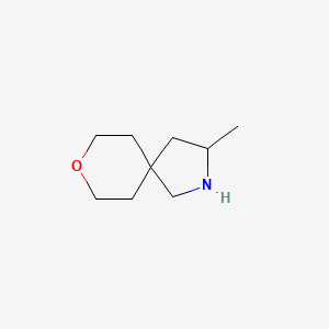 molecular formula C9H17NO B13222862 3-Methyl-8-oxa-2-azaspiro[4.5]decane 