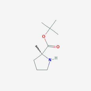 molecular formula C10H19NO2 B13222892 Tert-butyl (2S)-2-methylpyrrolidine-2-carboxylate 