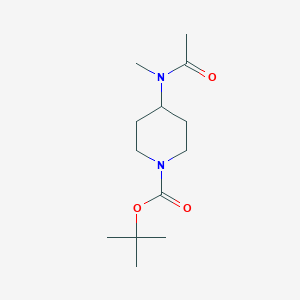 molecular formula C13H24N2O3 B1322291 tert-Butyl 4-[acetyl(methyl)amino]piperidine-1-carboxylate CAS No. 197727-57-4