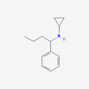 molecular formula C13H19N B13222935 N-(1-phenylbutyl)cyclopropanamine 