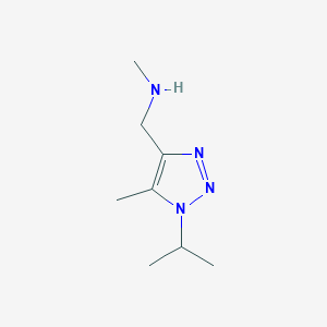 Methyl({[5-methyl-1-(propan-2-yl)-1H-1,2,3-triazol-4-yl]methyl})amine