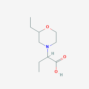 2-(2-Ethylmorpholin-4-yl)butanoic acid