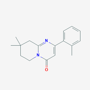 8,8-Dimethyl-2-(2-methylphenyl)-4H,6H,7H,8H,9H-pyrido[1,2-a]pyrimidin-4-one