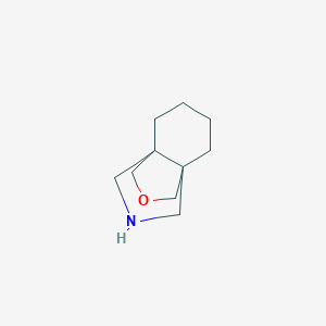 molecular formula C10H17NO B13222976 8-Oxa-11-azatricyclo[4.3.3.0,1,6]dodecane 