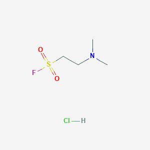 molecular formula C4H11ClFNO2S B13222999 2-(Dimethylamino)ethane-1-sulfonyl fluoride hydrochloride 