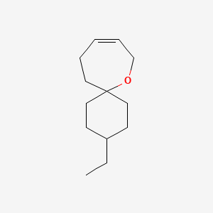 molecular formula C13H22O B13223008 3-Ethyl-7-oxaspiro[5.6]dodec-9-ene 