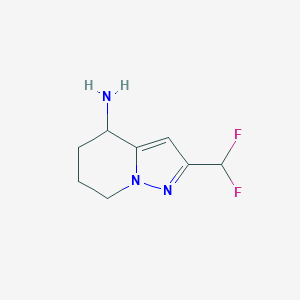 2-(Difluoromethyl)-4H,5H,6H,7H-pyrazolo[1,5-a]pyridin-4-amine