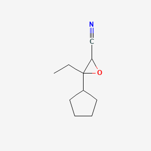 3-Cyclopentyl-3-ethyloxirane-2-carbonitrile