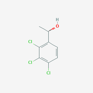 molecular formula C8H7Cl3O B13223109 (1S)-1-(2,3,4-trichlorophenyl)ethan-1-ol 