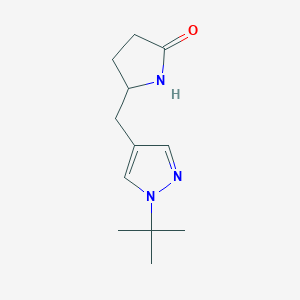 5-[(1-tert-Butyl-1H-pyrazol-4-yl)methyl]pyrrolidin-2-one