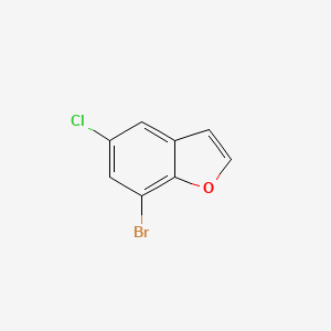 molecular formula C8H4BrClO B1322314 7-Bromo-5-chlorobenzofuran CAS No. 286836-07-5